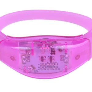 Digital Led Silicone Bracelet Watch Colorful Movement Music Sensor thumbnail-3