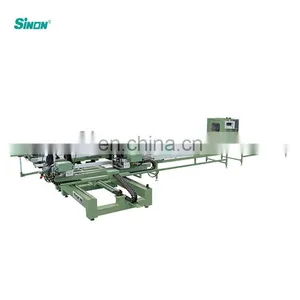 CNC Automatic Horizontal UPVC Windows Doors Welding Cleaning Machine Line thumbnail-2