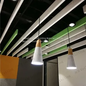 Acoustical Ceiling Suspension Systems Sound Absorbing Ceiling Baffle Boards Of Office, Meeting Room, Cinema, Gymnasium, School, Etc thumbnail-4