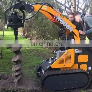 Hysoon Utility Skid Steer Loader Mini Digger for Garden thumbnail-4