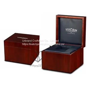 Luxury Piano Surface Watch Box Watch Gift Box/Single Black Glossy Wooden Box for Watch thumbnail-1