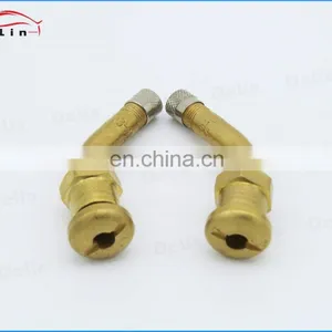 DeLin Truck Single Bend Tyre Valve Tractor Brass Factory Seal Clamp-in Tyre Valve V3-20-1HX thumbnail-2