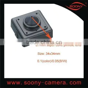 3.7mm Pinhole Lens Security Mini Camera Sony CCD thumbnail-1