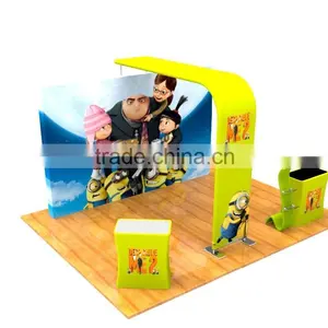 2016 New Exhibtion Products Portable 10ft Pop up Custom Exhibit Booths thumbnail-5