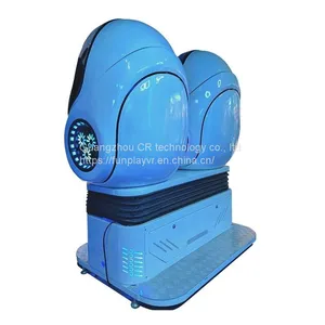 Earn Money 2021 New VR Game Machine Virtual Reality Cinema 9D VR Egg Chair Simulator 2 Seats thumbnail-2