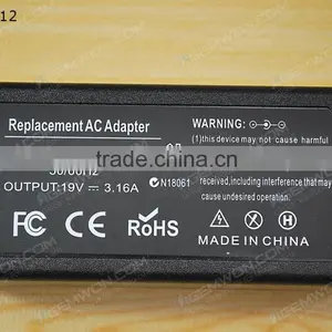 High Copy Laptop AC Power Adapter for Asus 19V 3.16A 5.5*2.5mm 60W thumbnail-1