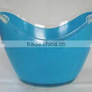 Large Beer Custom Clear Bulk Acrylic PS Plastic Ice Bucket thumbnail-6
