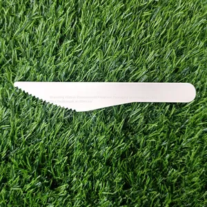 Biodegradable Paper Pulp Fiber Disposable Cutlery Knife thumbnail-2