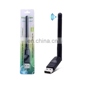 USB Wifi Receiver Dongle 150Mbps USB2.0 Wireless Wifi Adapter Network Cards For Laptop MiniPC Computer TV Box thumbnail-1