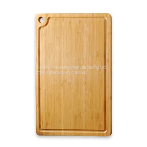 Custom/Wholesale Organic Bamboo Cutting Board With Juice Groove Kitchen Chopping Block thumbnail-1