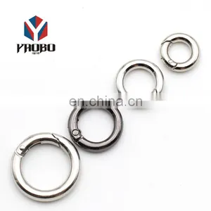 Multifunctional Custom O Shape Spring Ring Gate Design Locking Bulk Carabiner Snap Hook For Climbing thumbnail-4