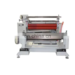 PP PE PC PET PVC Plastic Film Foam Paper Label Sticker Roll to Roll Slitting and Rewinding Machine With Laminating Function thumbnail-3