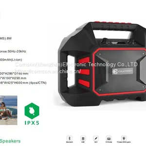 Portable Party Speaker Waterproof With Work Light Bluetooth Wireless Connect thumbnail-1