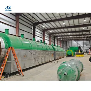 15 20 30 50TPD Fully Continuous Waste Tire Plastic Oil Pyrolysis Plant in India Cost thumbnail-1