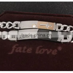 Titanium Steel Couple Bangles Fastness Retro Classic Cross Bracelet Popular Valentine's Day Gifts thumbnail-3