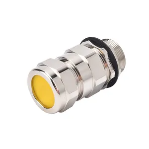 Customized Double-Sealed Armored Brass Cable Glands Explosion-Proof Marine Waterproof Joint Copper Nickel Plating Custom Letter thumbnail-2