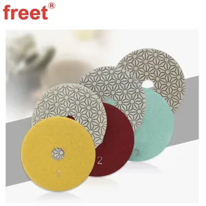 4-Inch Flexible Polishing Pads 3-Step Process for Stone Finishing thumbnail-1