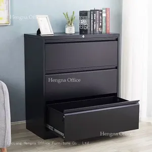 Metal File Cabinet for Home Office-KD Structure | Easy Assembly 3-Drawer Document Organizer | Space Saving-Manufacturer for Austalia thumbnail-1