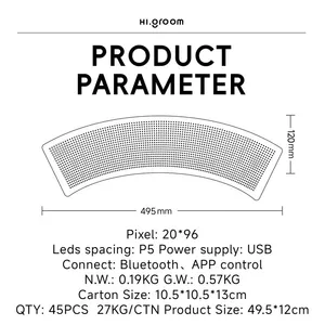 K18 Factory Wholesale New Condition APP Controlled RGB OLED Flexible Display Sign Board for Cars 1-Year Other Car Light thumbnail-6