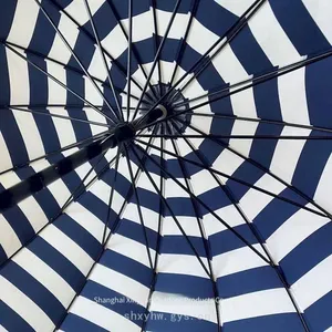Straight Rod Umbrellas, Bent Handle Umbrellas With 16 Ribs, Customizable Advertising Gift Umbrellas, Multi - Ribbed Umbrellas for Both Sunny and Rainy Days, Commercial Sunshades thumbnail-4