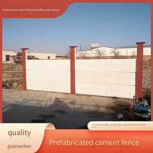 New Type Cement Board Fence for Enclosing Land, Prefabricated Power Partition Boards With Card Slots and Column Boards, Replacing Brick and Cement Prefabricated Boards thumbnail-2