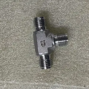 VCR Male Tee Fitting 316L Stainless Steel With ASME BPE Compliant Design thumbnail-5