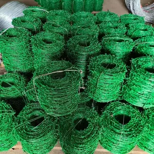 PVC Coated Diamond Mesh Chain Link Fencing With Barbed Wire Accessories for Gardens thumbnail-5