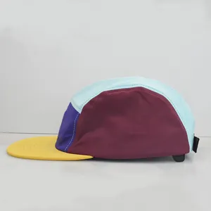Custom Camping Hat 5 Panel Outdoor Functional Cap With Woven Label Waterproof Breathable Design Unisex Hiking Hat Wholesales thumbnail-3