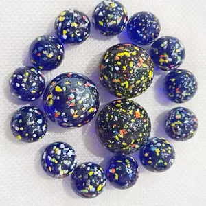 14mm and 16mm White and Black Porcelain Glass Marbles Are Used for Decorating the Game Console Fish Tank. thumbnail-4