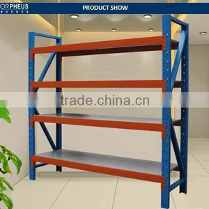 Colorful Shop Storage Furniture Custom Metal Rack Commodity Shelf thumbnail-2