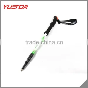 Outdoor Telescopic 3 Section Retractable Aluminum Walking Stick With Long EVAhandle thumbnail-1