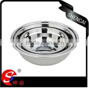 Cheap Price Kitchen Tableware Mixing Bowls Set Deep Food Container Matel Bowls Mixing Bowl Stainless Steel thumbnail-2