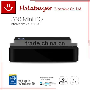 Z83 Intel Atom Cherry Trail X5-Z8300 Quad Core 2GB RAM 32GB ROM Smart tv Box thumbnail-1
