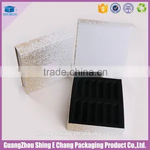 Gold Foil Hot Stamping and Embossing Printed Cosmetic Box for Mini Bottle thumbnail-1