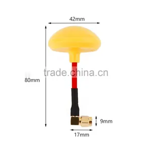 Yellow L Inner Bore Mushroom Antenna 5.8GHz FPV Transmitter & Receiver thumbnail-6
