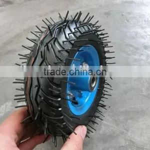 6x2 Rubber Wheel for Trolley Use 6"" Pneumatic Rubber Wheel thumbnail-2