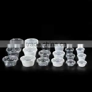 Food Grade Safe Disposable Plastic Portion Cups With Lid thumbnail-3