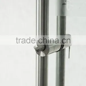 Modern Fashion Style Customized 304 Stainless Steel Glass Design Door Handle Lock Set thumbnail-3
