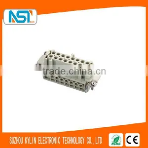 16 Female Core / Socket Rectangle Heavy-duty Industrial Connector With DINE/EN61984 Standard thumbnail-1