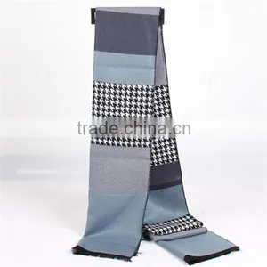 2015 Hot Sale High Quality Men Long Plaid Linen Scarf thumbnail-2