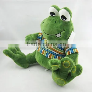 Custom High Quality Plush Frog Toy With T- Shirt Mingencustom Factory China thumbnail-3