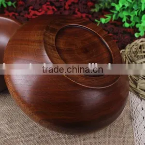 Natural Wood Tableware Wooden Bowl thumbnail-3