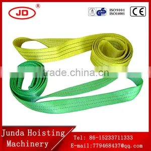 50mm 2000KG Polyester Flat Webbing Sling/Lifting Sling Belt for Steel Pipe thumbnail-3