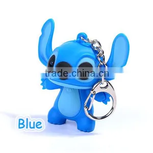 Wholesale Stitch LED Light Flash Keychain With Sound thumbnail-5