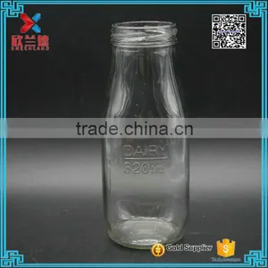 Wholesale Glass Milk Bottle With Metal Cap 320ml thumbnail-3