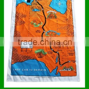 China Wholesale 50x70cm 80g Cotton Custom Print Souvenir Tea Towel thumbnail-1