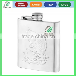 BPA Free Hot Selling Leather Hip Flask thumbnail-1