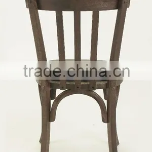 Fabric Seat Antique Style Wood Dining Chair/wooden Armless Restaurant Chair(CH-272-OAK) thumbnail-2