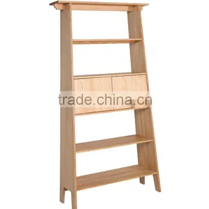Newest Modern Design Solid Wood Kitchen Rack With Showcase thumbnail-1