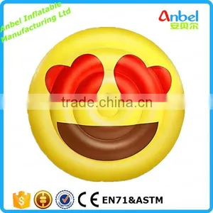 Giant Love Face Emoji Pool Float Inflatable Pool Toy Floats Beach Toys Summer Toy thumbnail-1